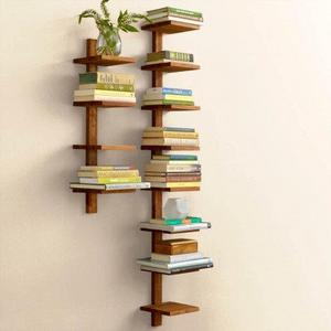 Alyn Teak Column Wall Shelf