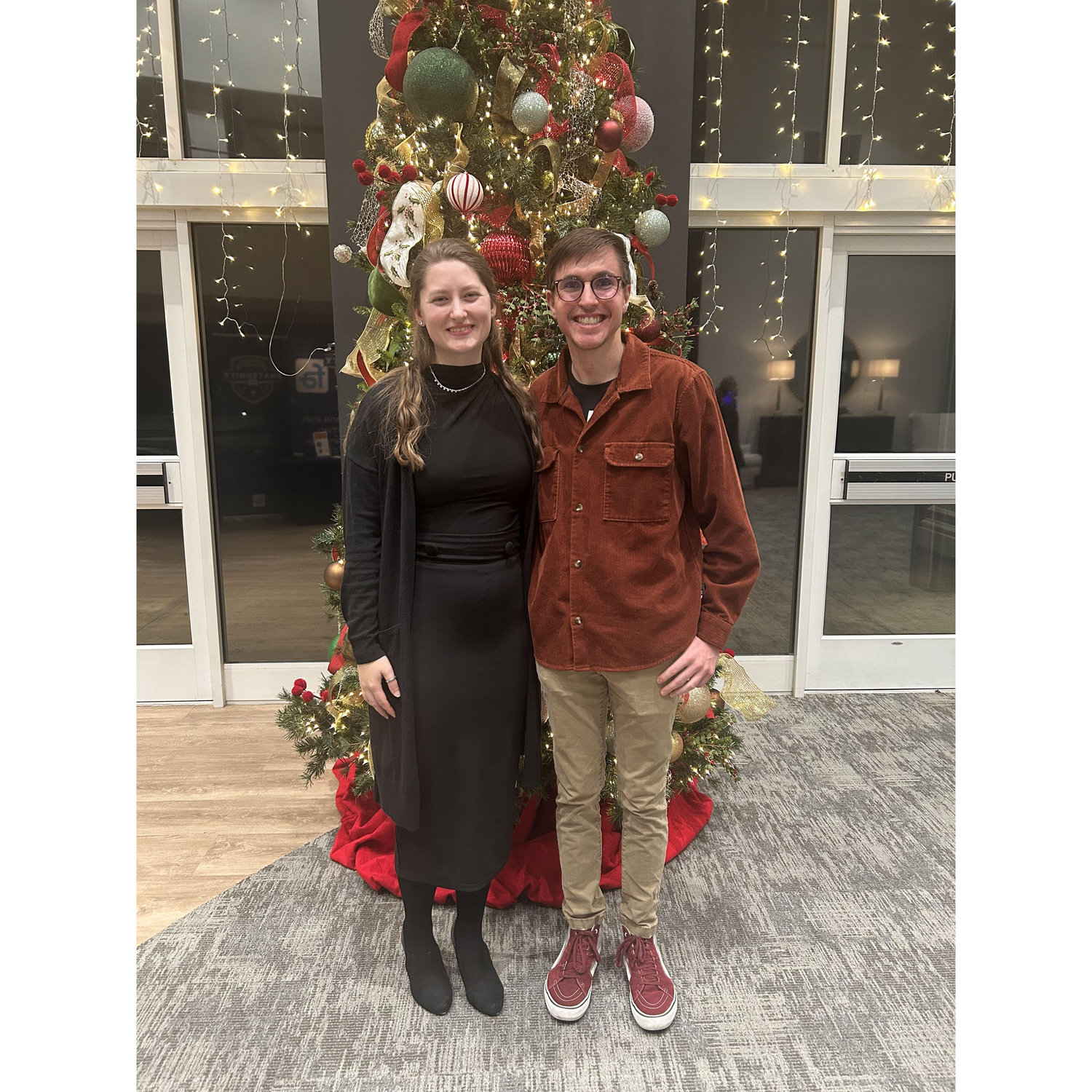 This was taken after our church’s Christmas program. Kimber had just finished singing with the choir!