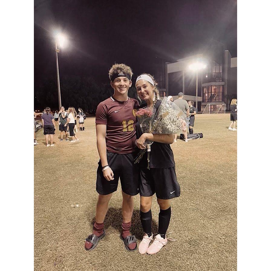 After Kaitlyn's soccer game, and with the help of friends, Josh planned his Fine Arts proposal on September 23, 2022- just as friends of course ;)