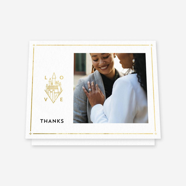 Fairytale Photo Foil | Zola Thank You Cards