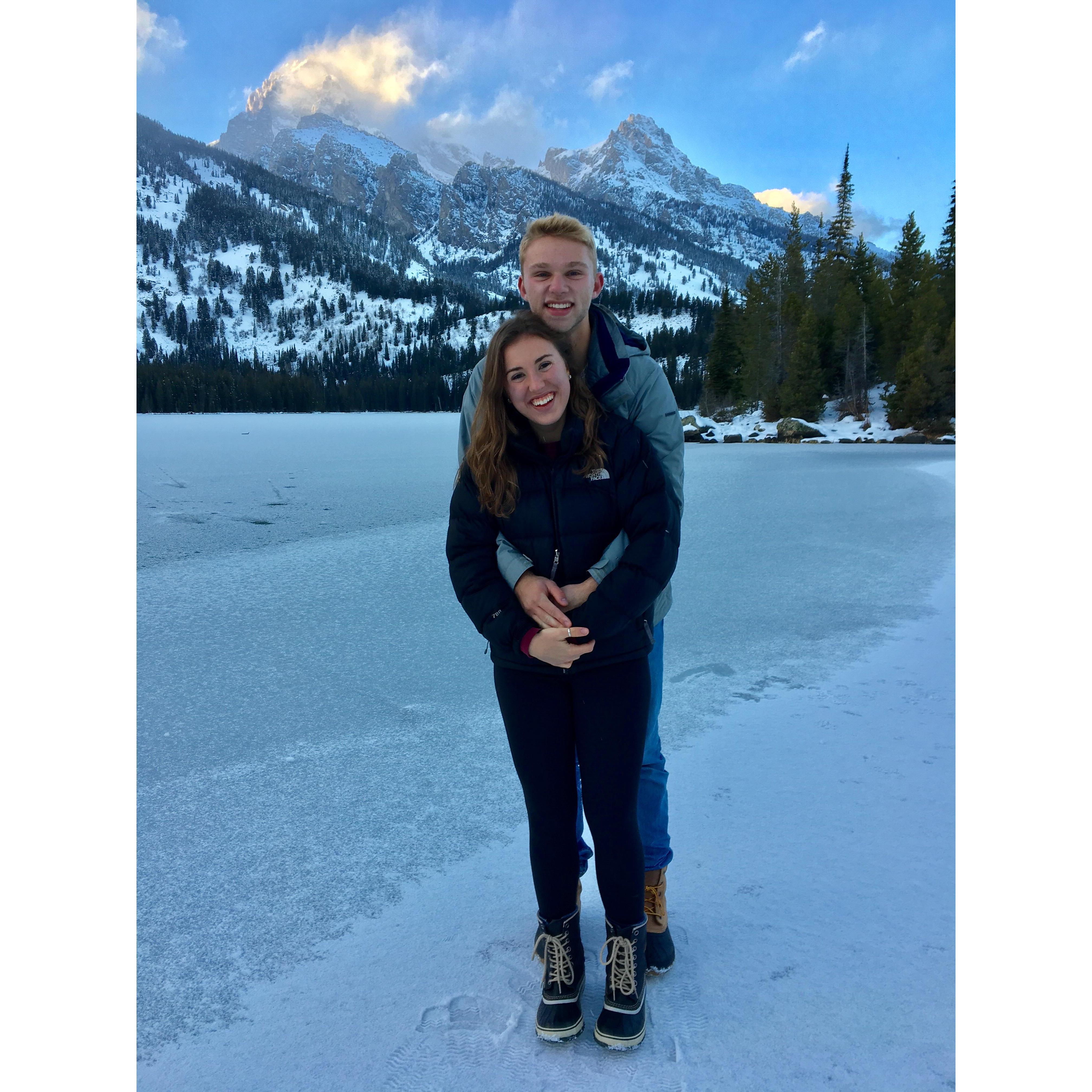 One of our favorite traditions: Stopping to see the Tetons on our way back to CO for Christmas Break.