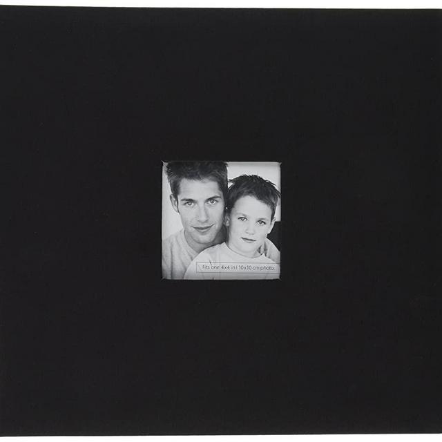MCS 13.2x12.5 Inch Scrapbook with 12x12 Inch Pages, Black (866115)