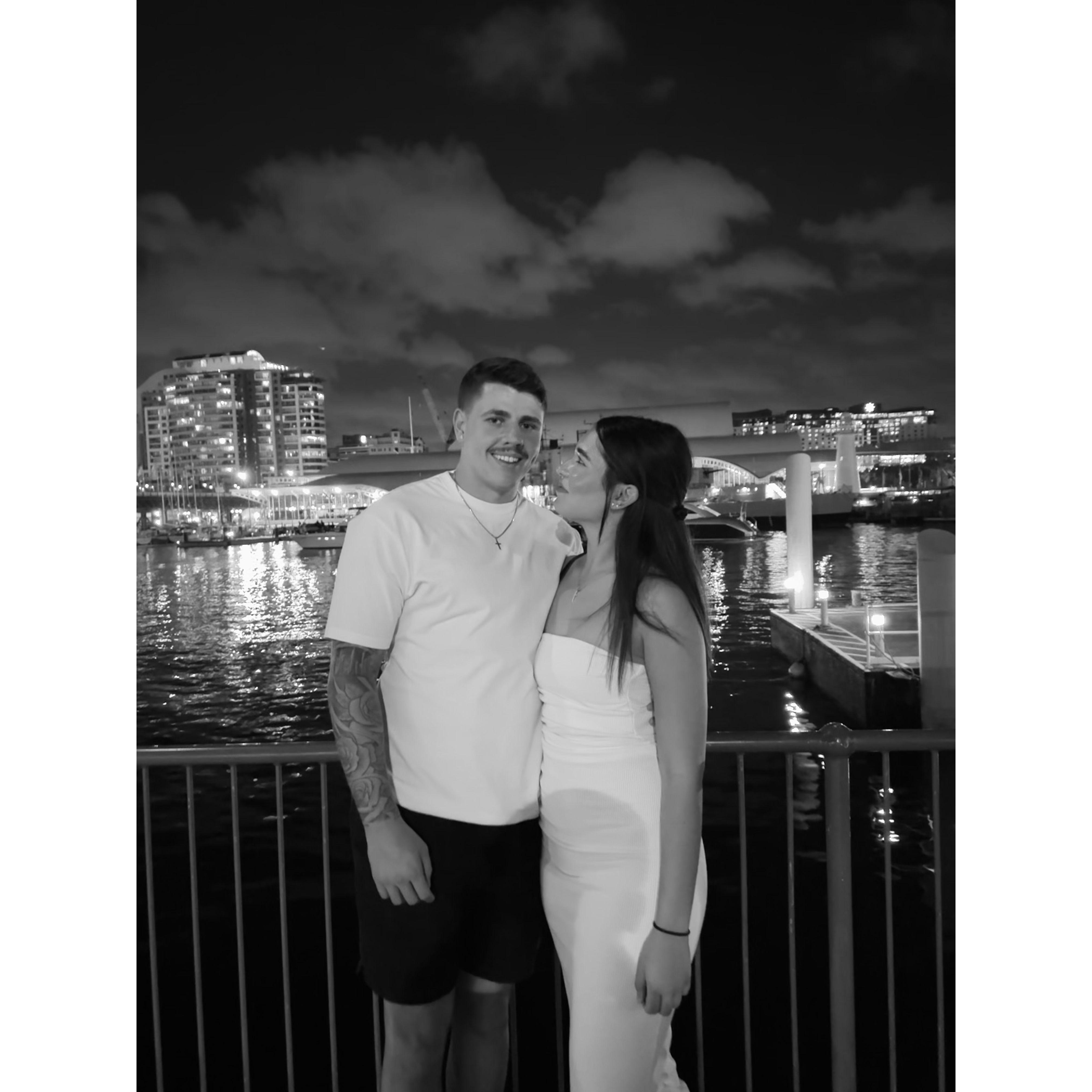 Our first night away