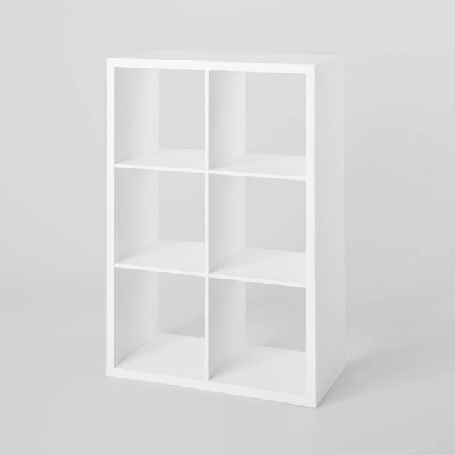 Metal 3-Tier Adjustable Shelf Box Organizer White - Brightroom™