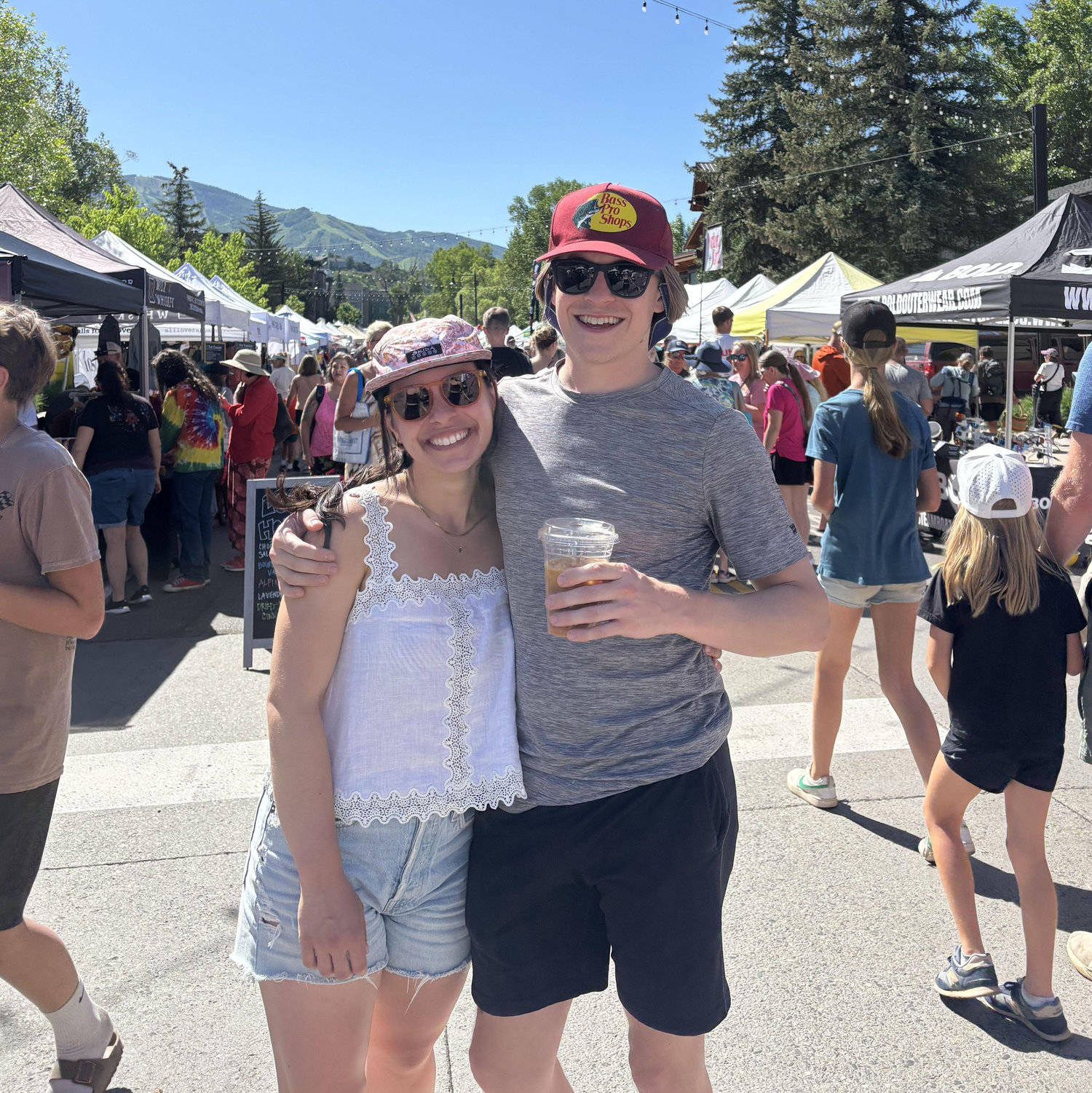 Spending time with our families in Steamboat, CO after Bennett proposed