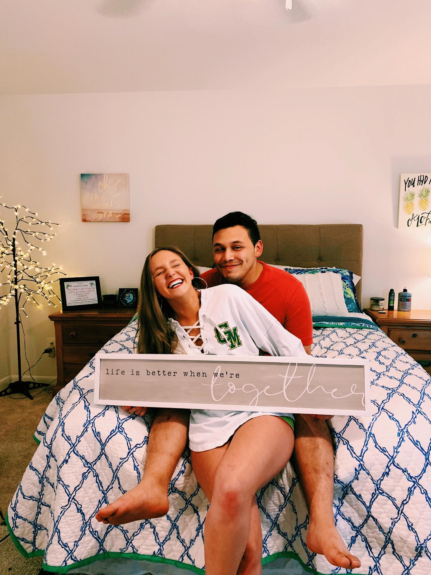 The night we moved in together!
