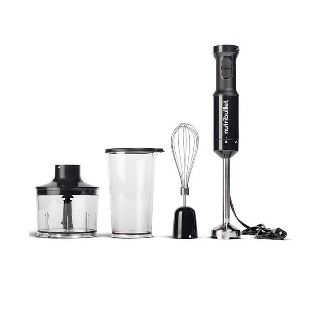 NutriBullet Immersion Blender with Blending Cup, Chopper & Whisk Attachments