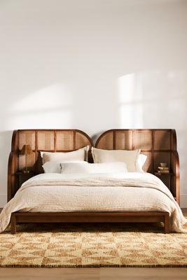 Nest Rattan Nightstand Bed
