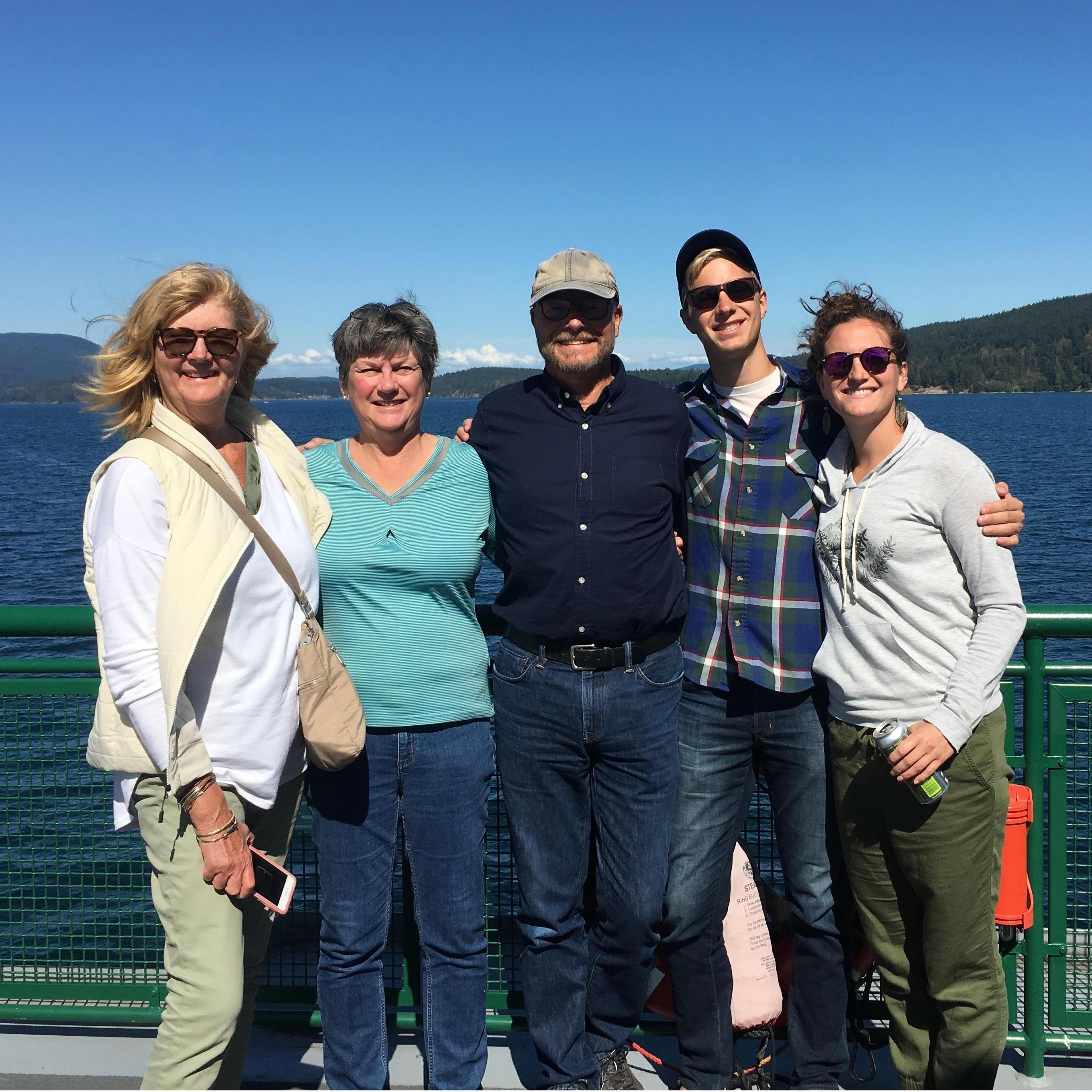 Ferry to Orcas Island for our annual parent weekend.