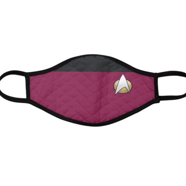 Star Trek Uniform Quilted (3-ply) Face Mask (Made to Order: Ships in 2 Weeks)