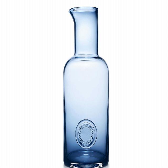 Tiffany Seal carafe in ink blue lead crystal. | Tiffany & Co.