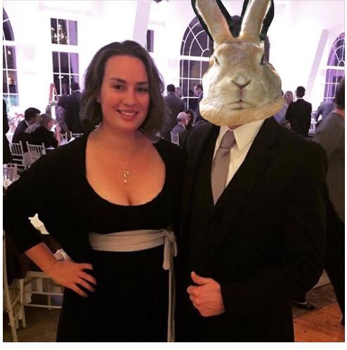 Alyssa's sister thinks that Donald looks like a rabbit for some reason...