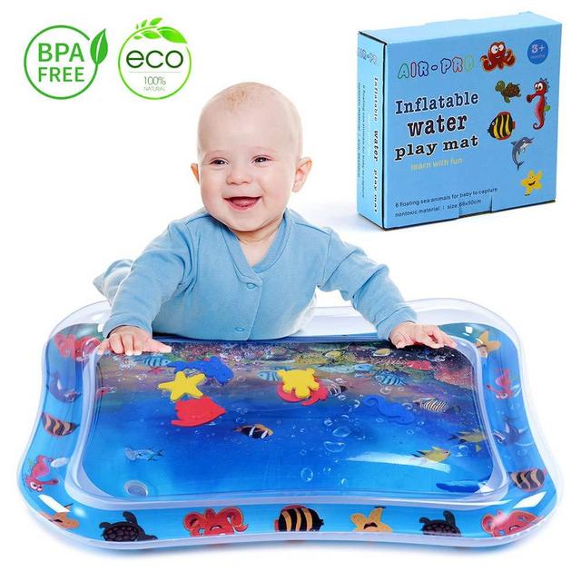 MAGIFIRE Inflatable Tummy Time Water Mat Infant Baby Play Mat Toy for Newborn Play Activity Center and Baby's Stimulation Growth
