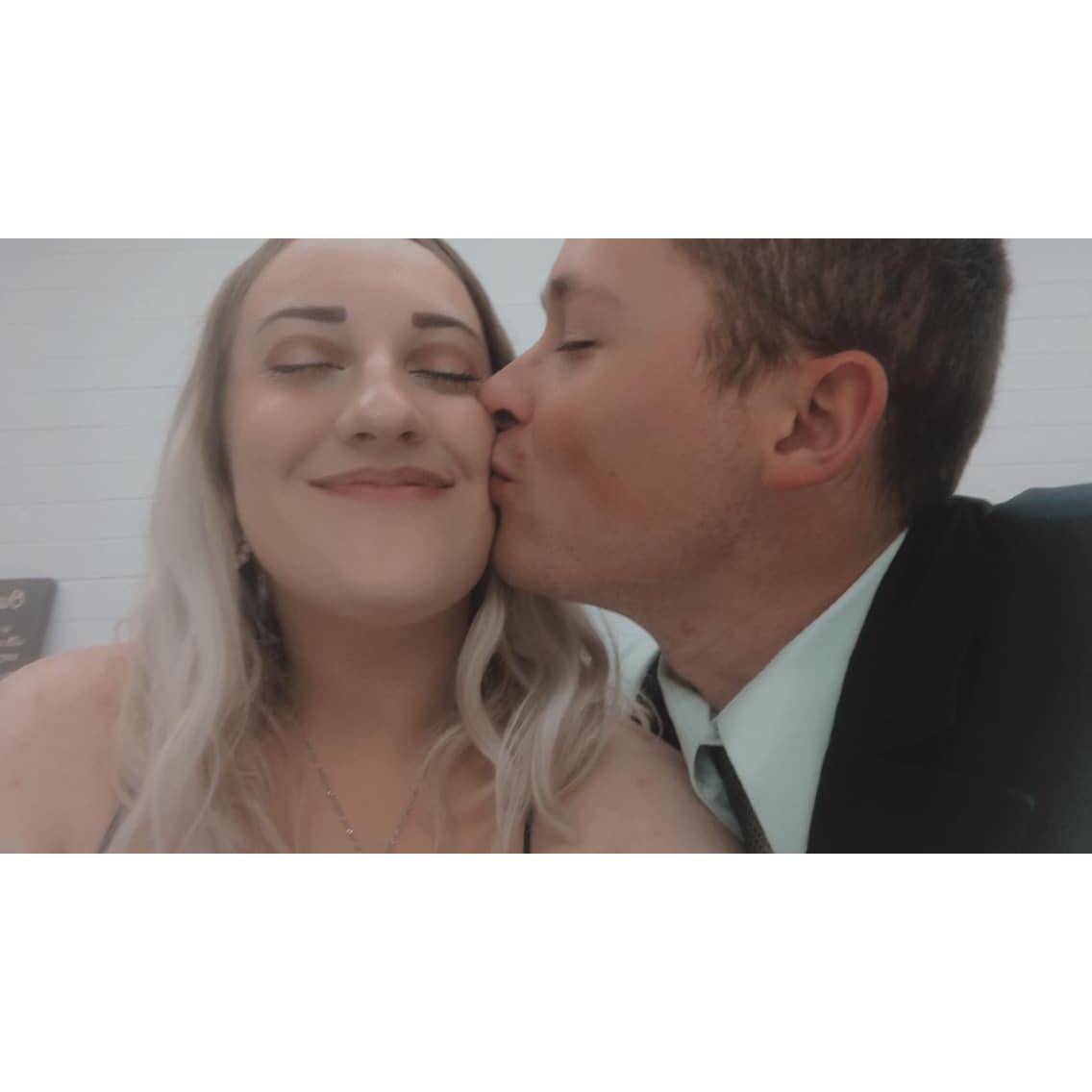 Terry and Rebekah at Terry's sisters wedding