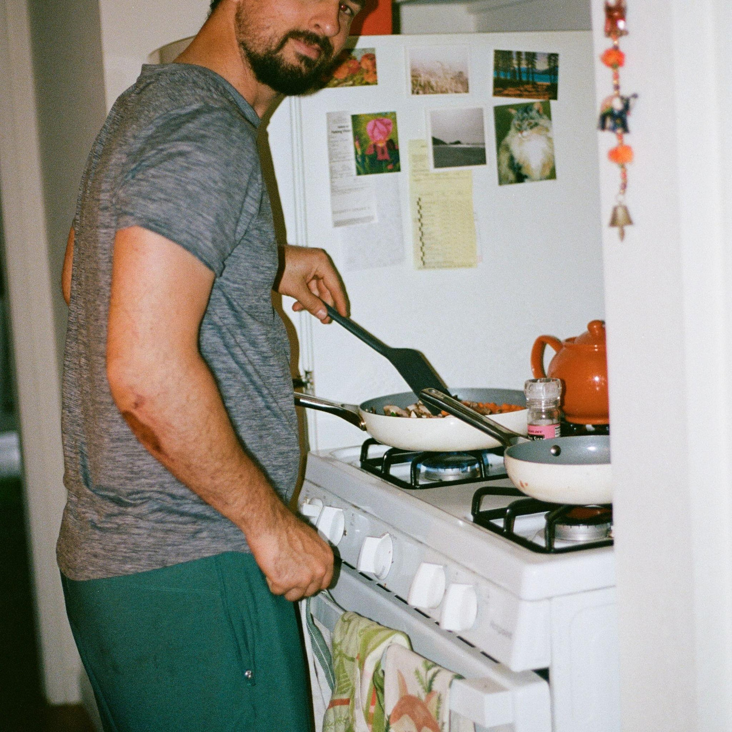 Jake cooking--as usual