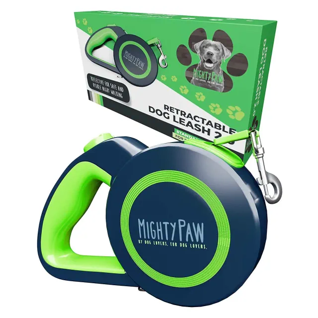 Mighty Paw Retractable Dog Leash | 16ft for Dogs 0-50 or 50-100 lbs