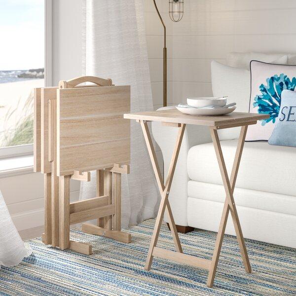 Ingleside 5 Piece Acacia Tray Table Set