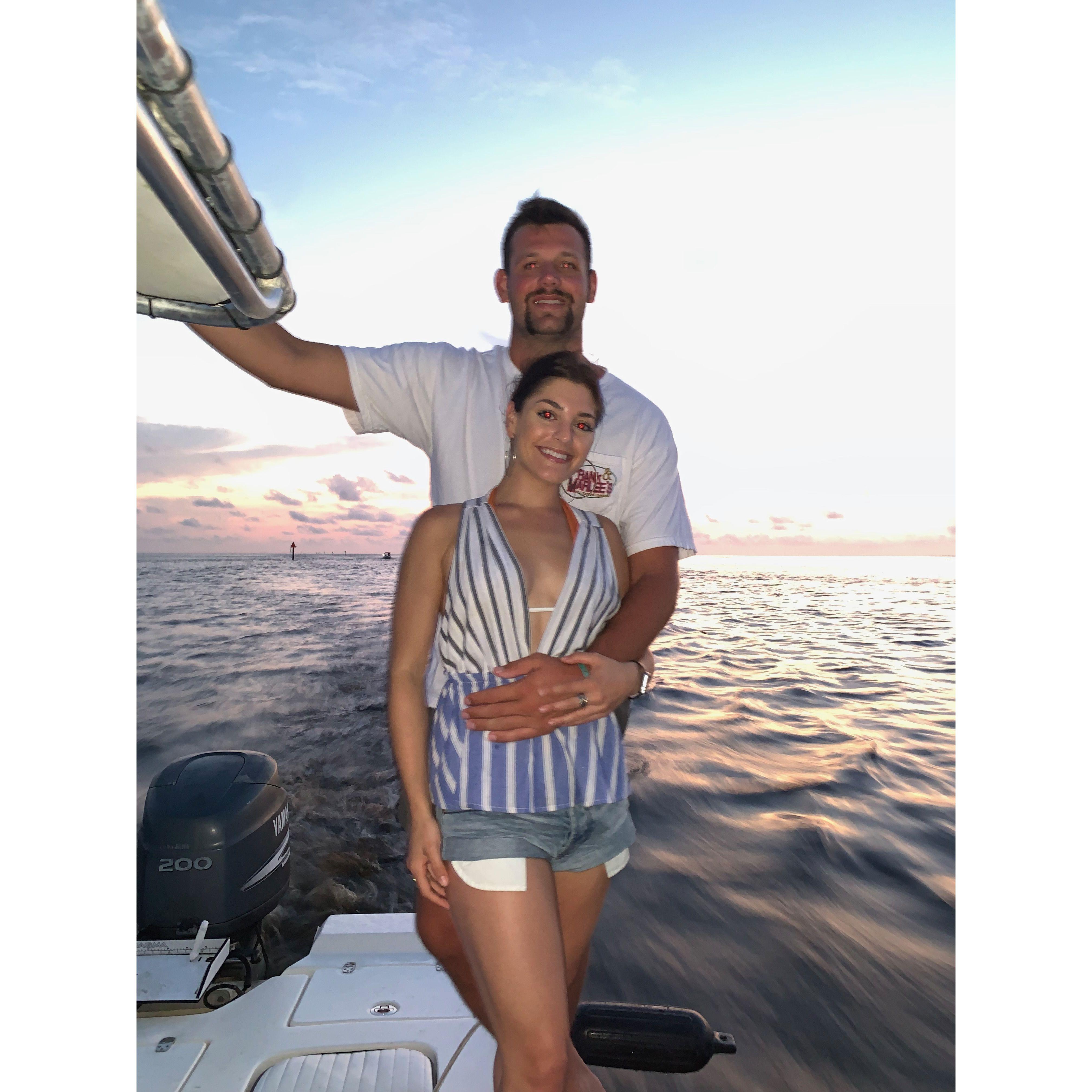 On our first trip together we went scalloping in Steinhatchee!
