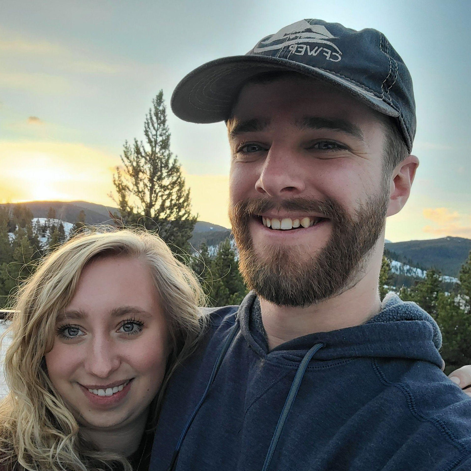 At our airbnb at Georgetown Lake for our 1 year anniversary!