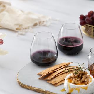 Black Swan Stemless Red Wine Glass, Set of 4