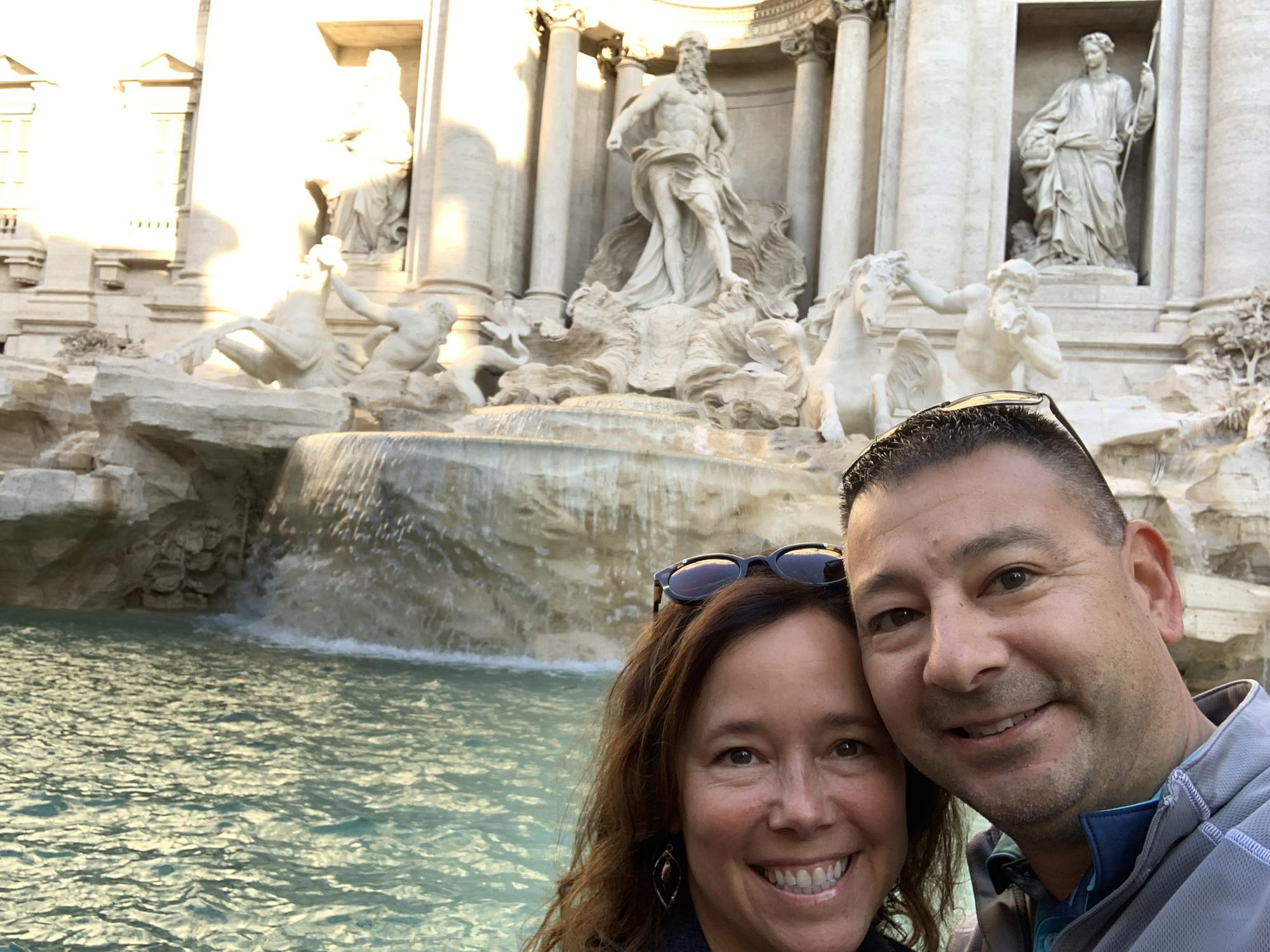 Trevi Fountain in Rome.