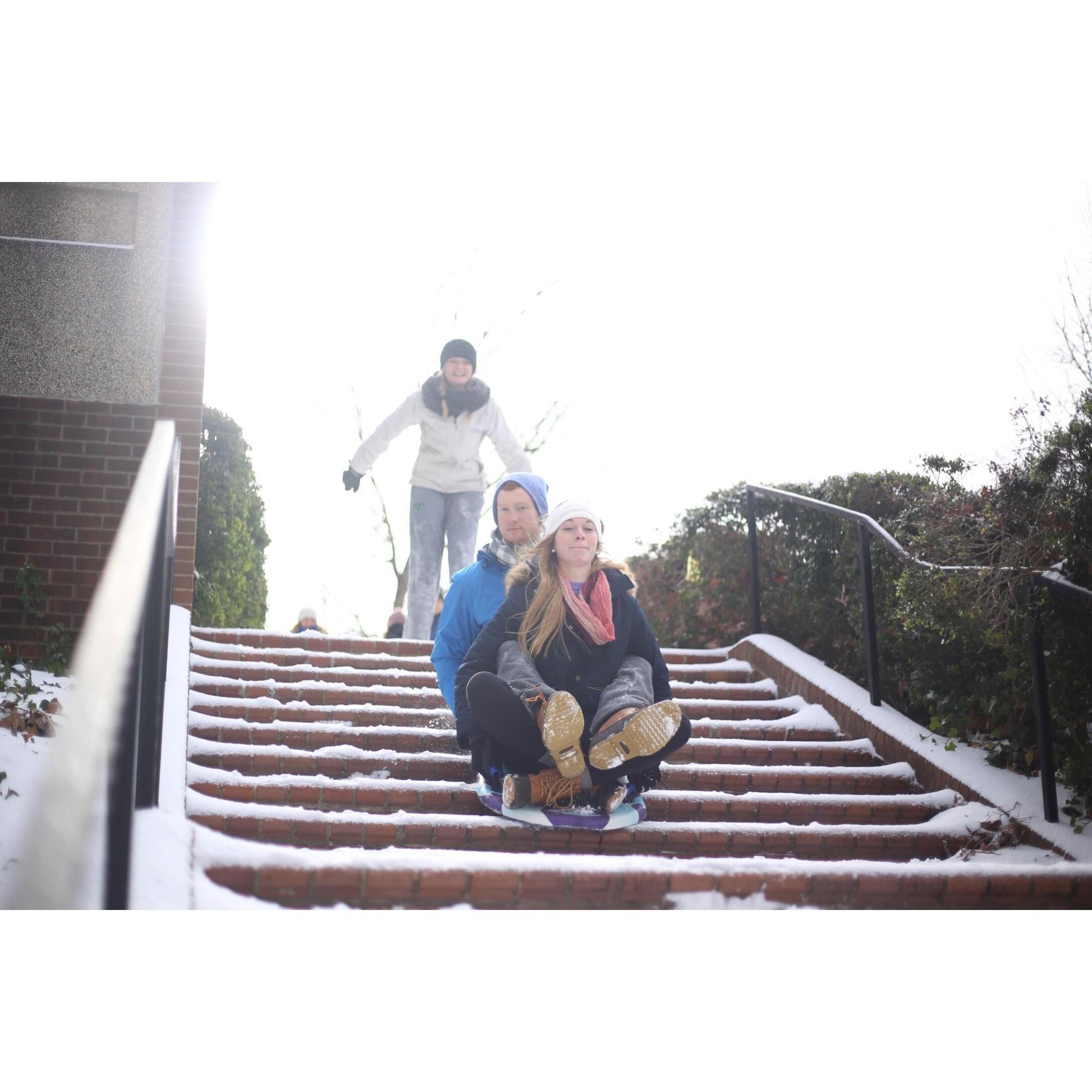 beautiful snow days when classes were cancelled