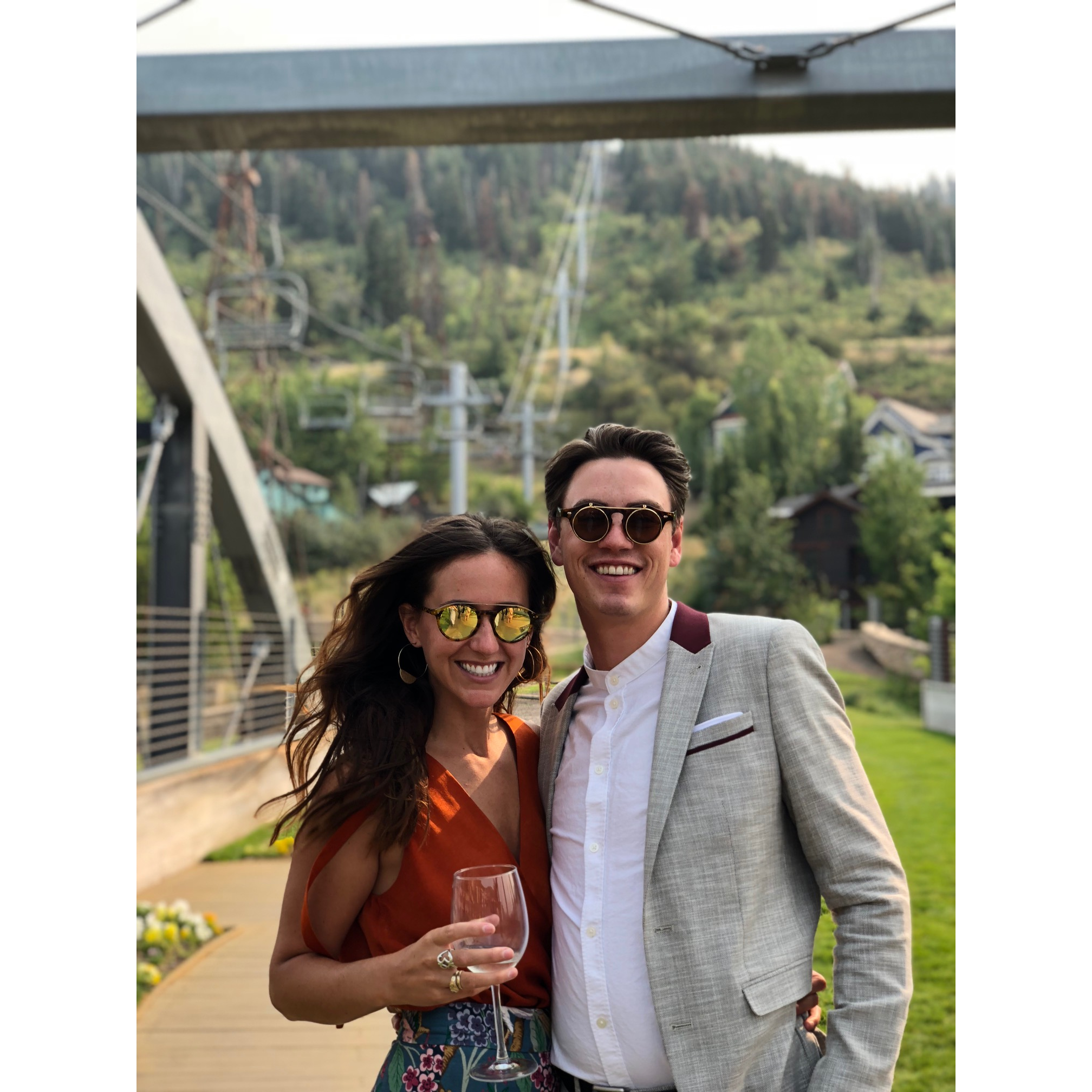 CELEBRATING KATIE AND KYLE'S WEDDING IN PARK CITY, UTAH.