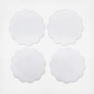Maison Moderne Scallop Acrylic Coaster, Set of 4