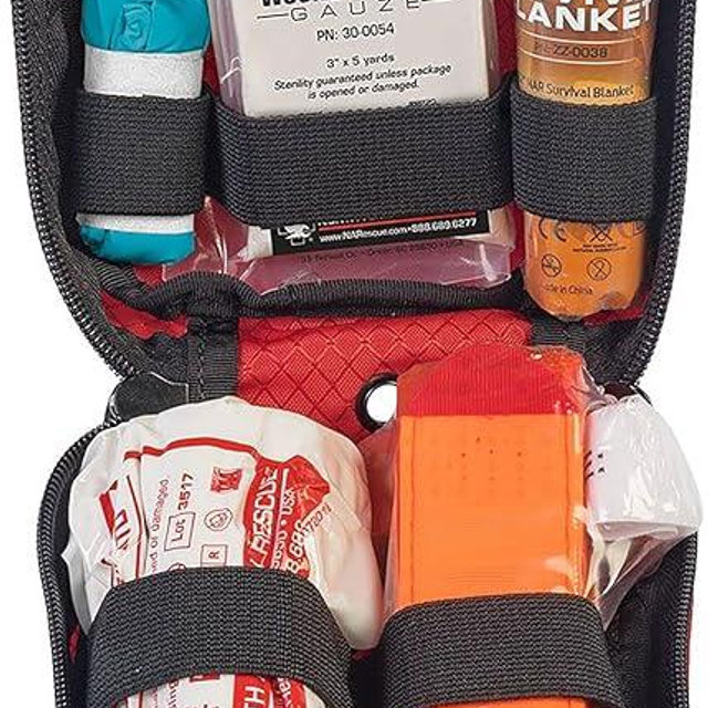 North American Rescue Public Access Individual Bleeding Control Kit (Basic) NAR Compact Blood Control Bag with C-A-T Tourniquet, ETD, Gauze, Survival Blanket (80-0452)