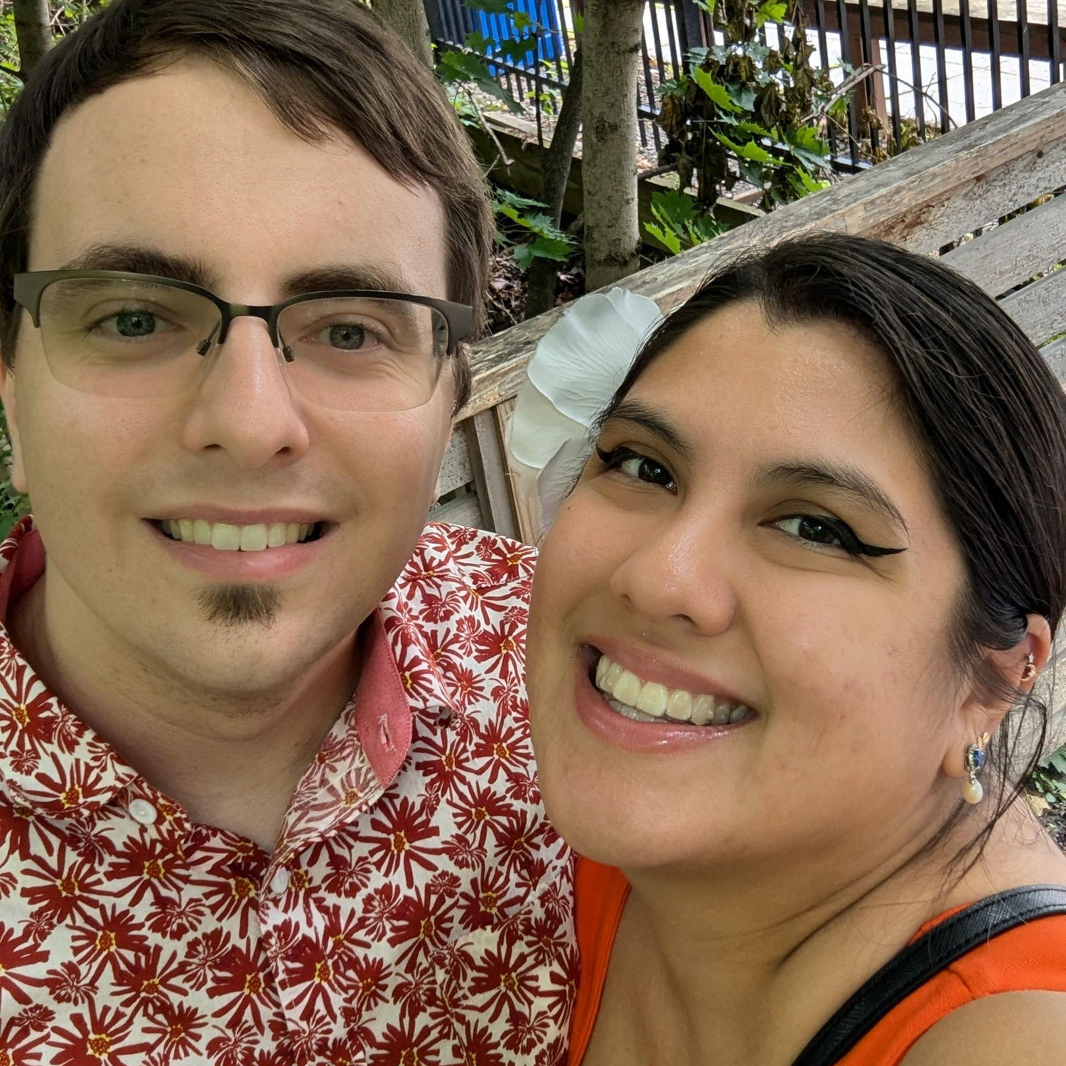 Coming back from Natalie's wedding weekend.