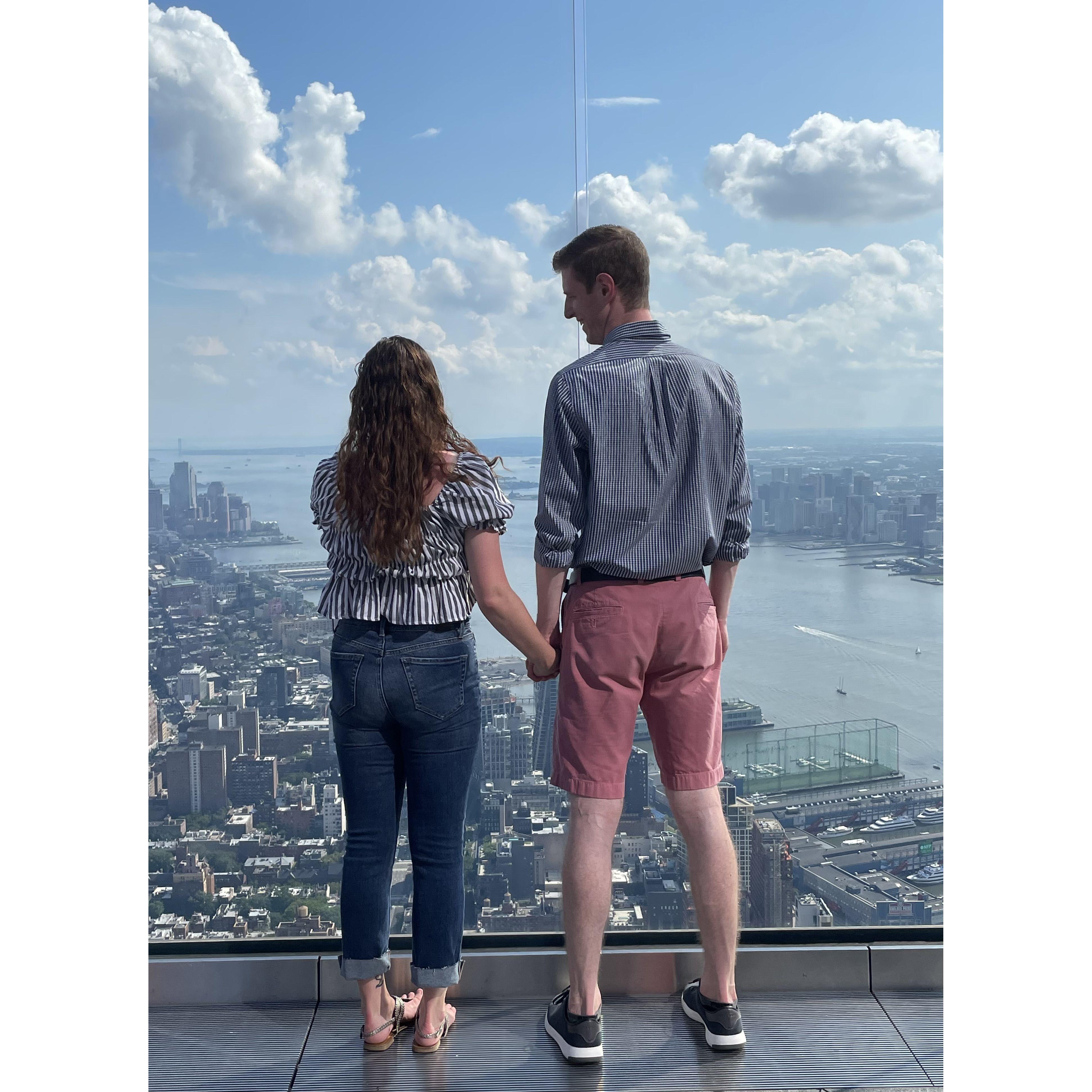 Our first day of adventure in NYC. We went to the Edge at the Hudson Yards! 2021.