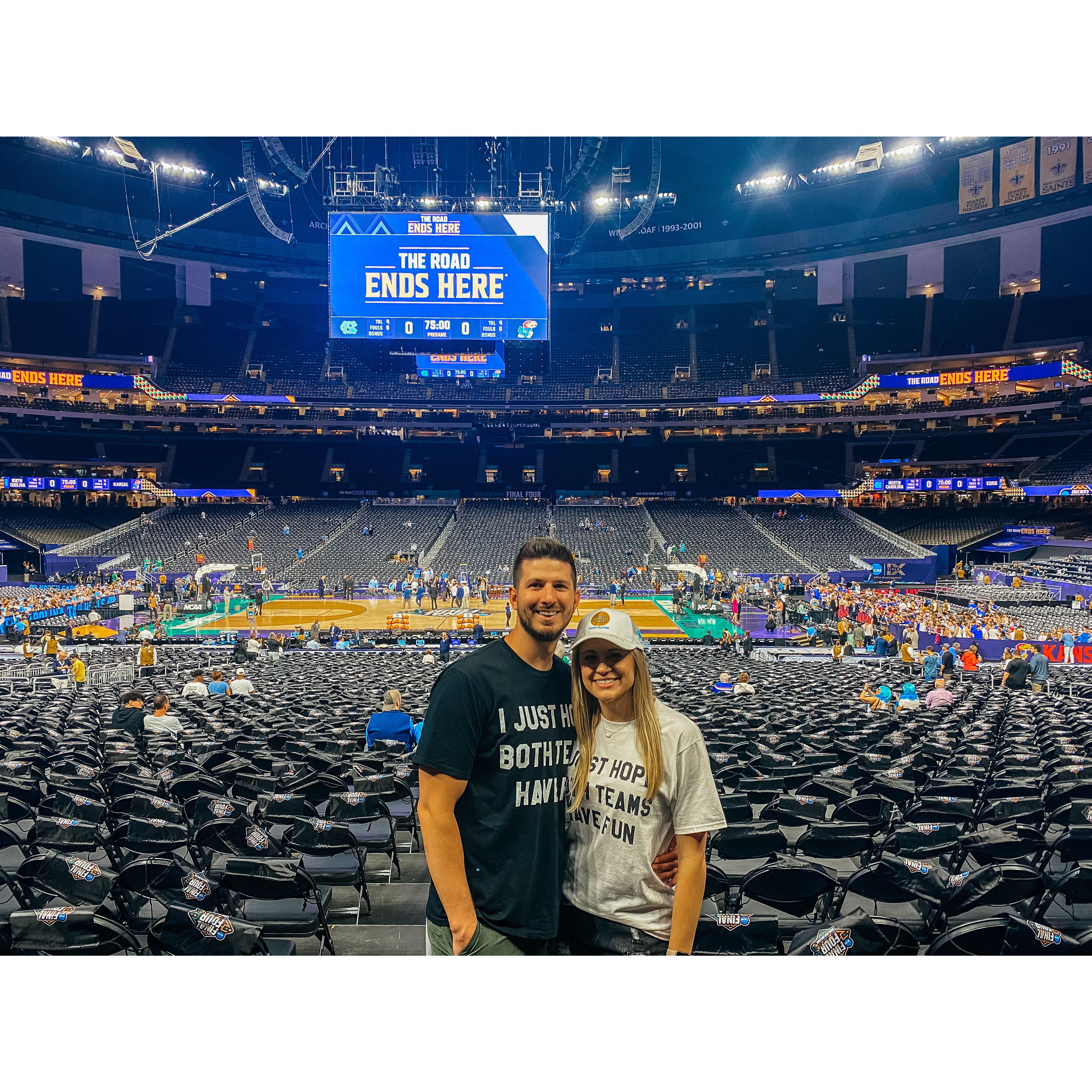 A bucket list item for Ashleigh was going to a March Madness Final Four. We got to see UNC vs. Duke (Coach K's last game!) in New Orleans!