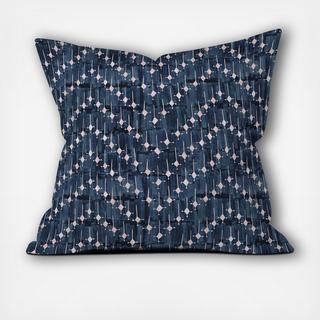 Justina Chevron Ink Throw Pillow