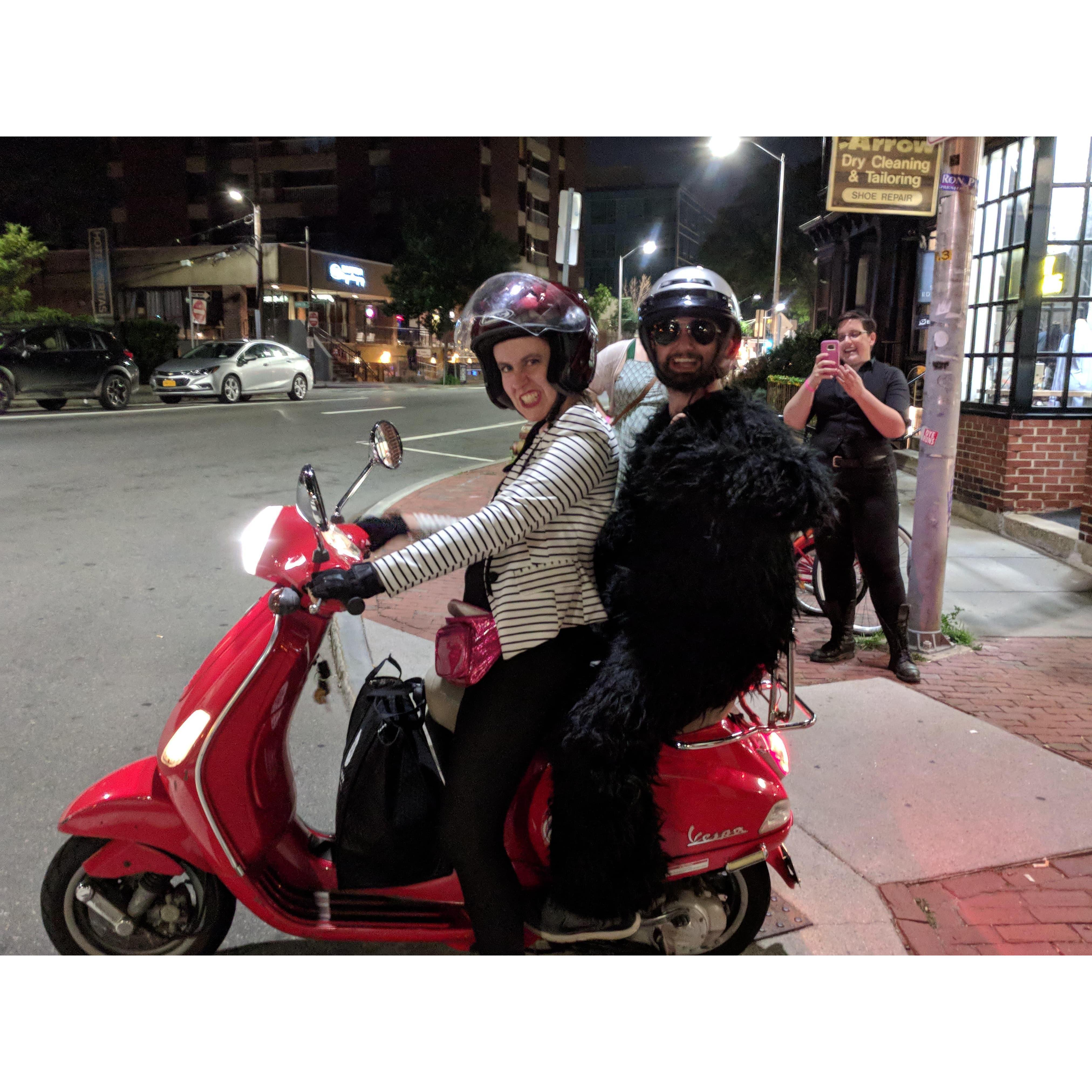 Riding cupcake