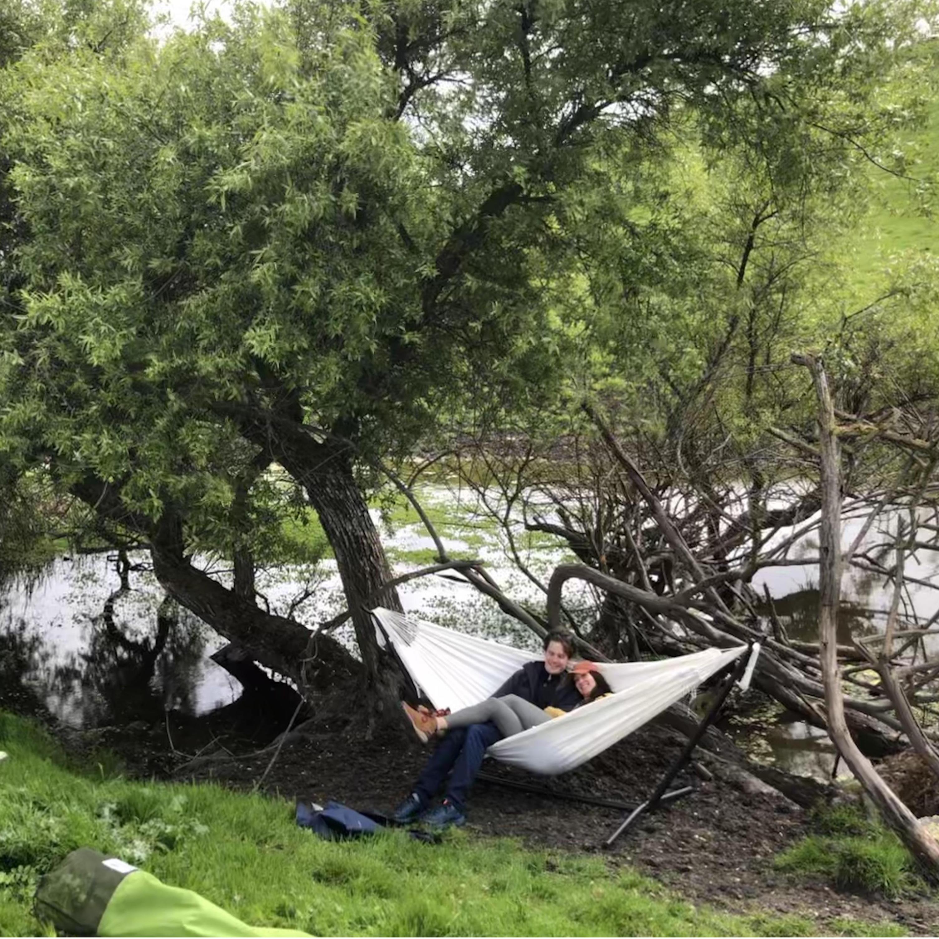 Where cows and COVID quarantiners cool off in the shade.
Thanks for lugging that hefty frame, Joey!