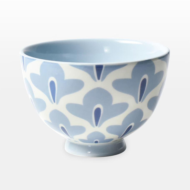 Coton ColorsIris Blue Sprout 6" Footed Bowl