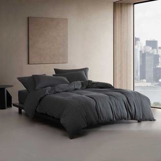 Modern Melange Cotton 3-Piece Comforter Set