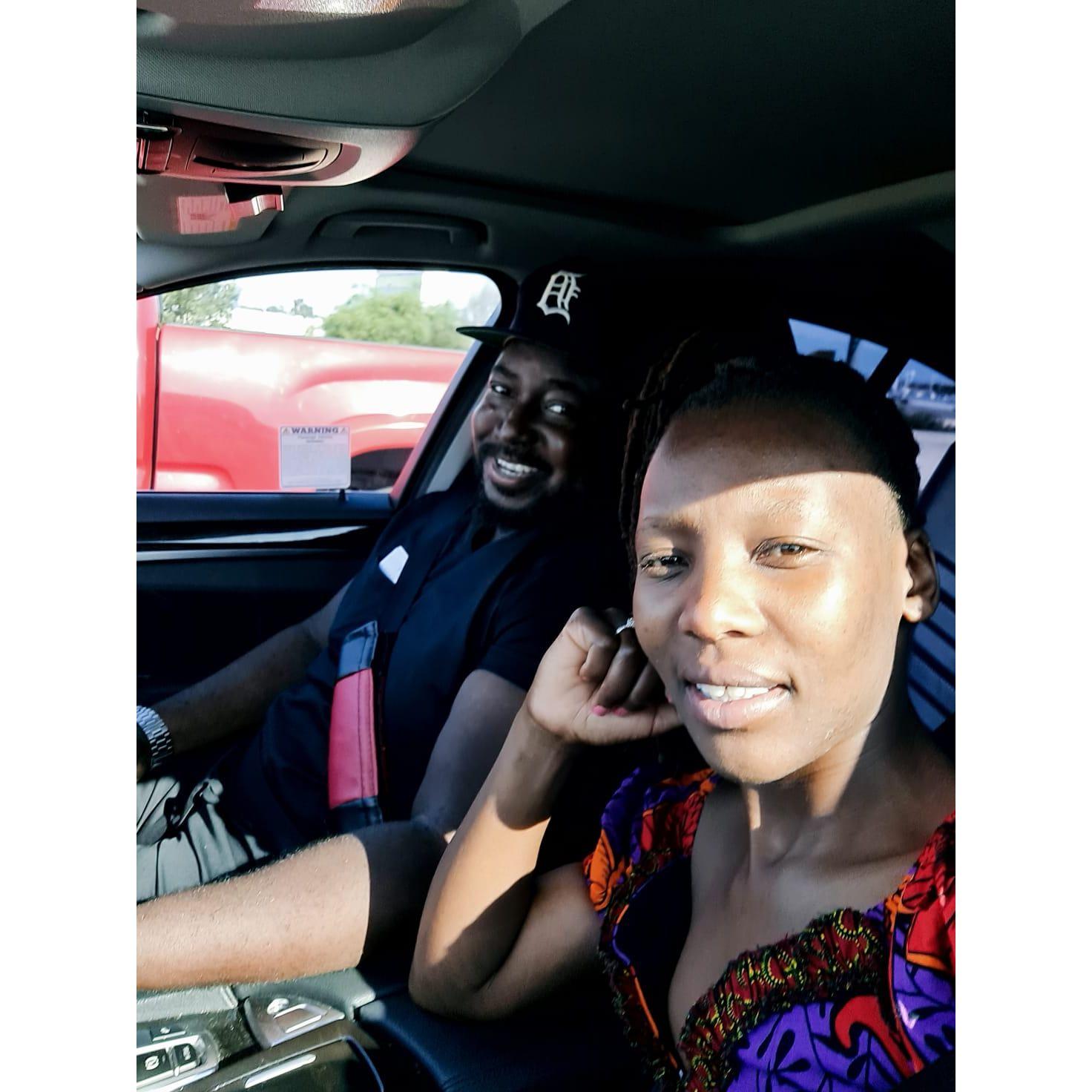 August 2022: Praise God for reunions. John picking me up from LAX.