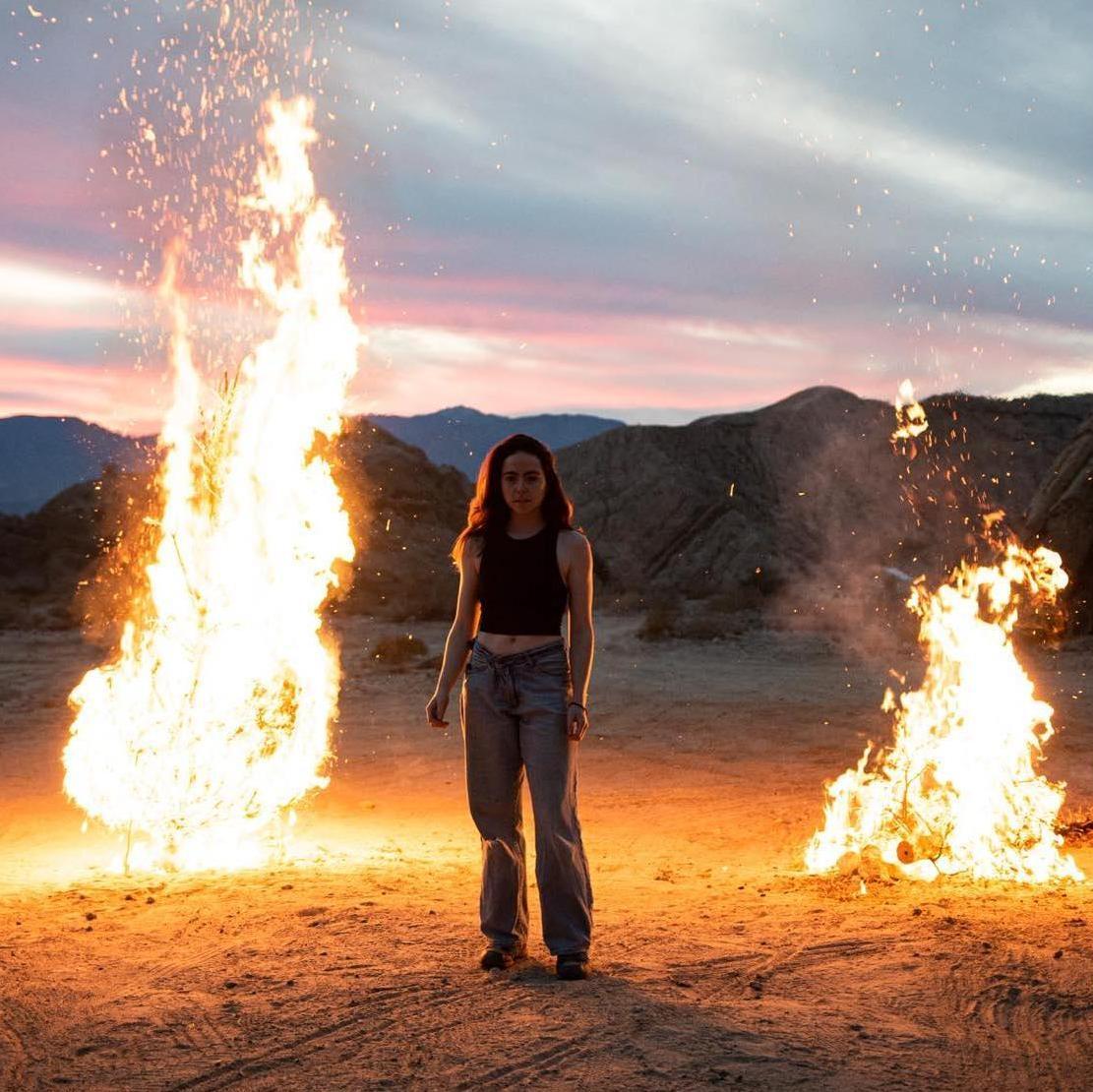 "Girl on fire."