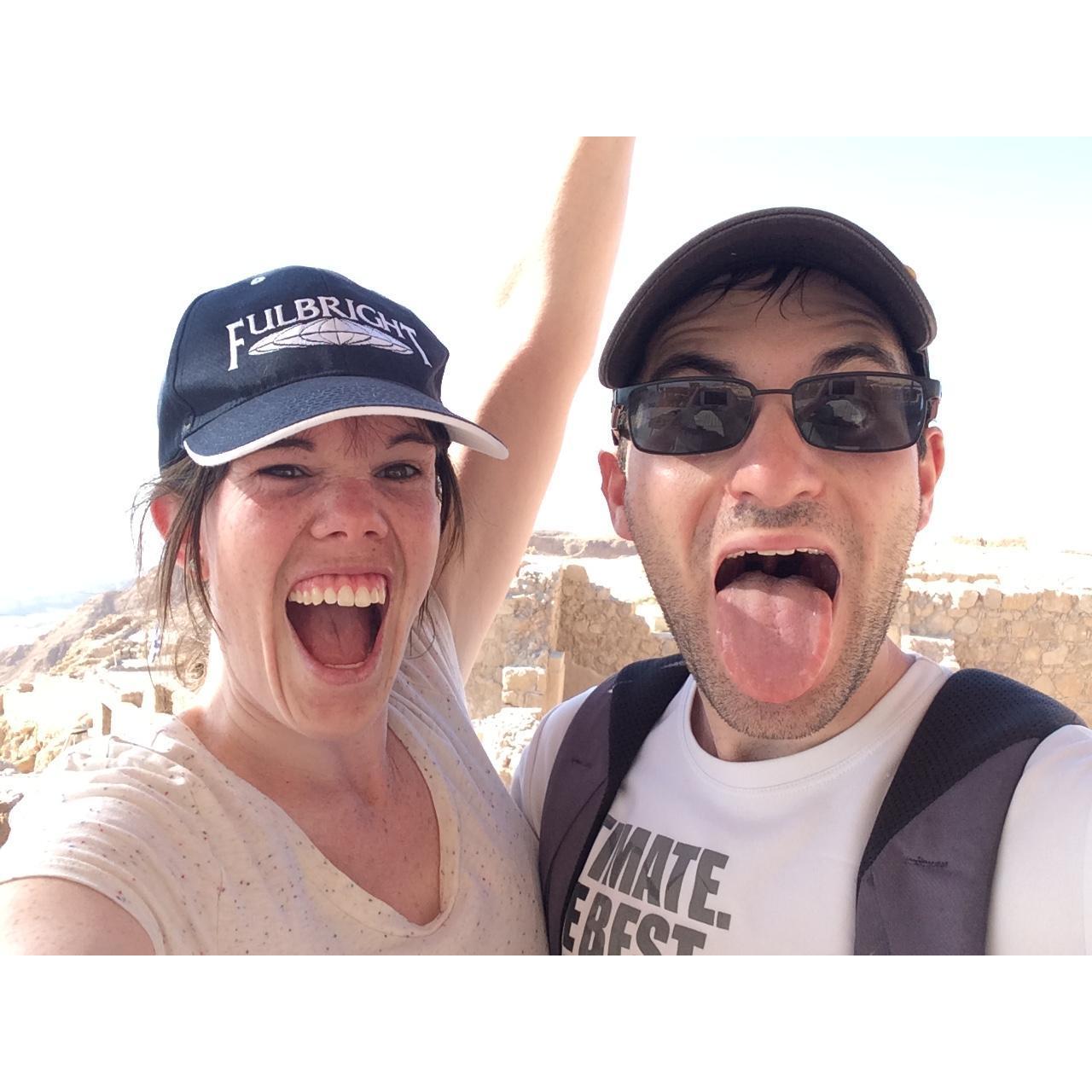 We climbed a desert mountain!