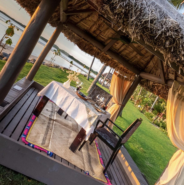 Private Cabana Dinner in Fiji