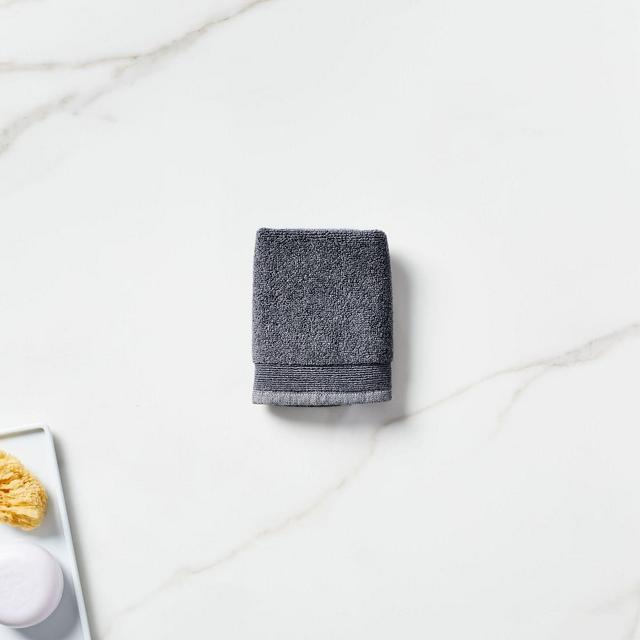 Organic Luxe Fibrosoft Towel, Washcloth, Gray Dusk Melange