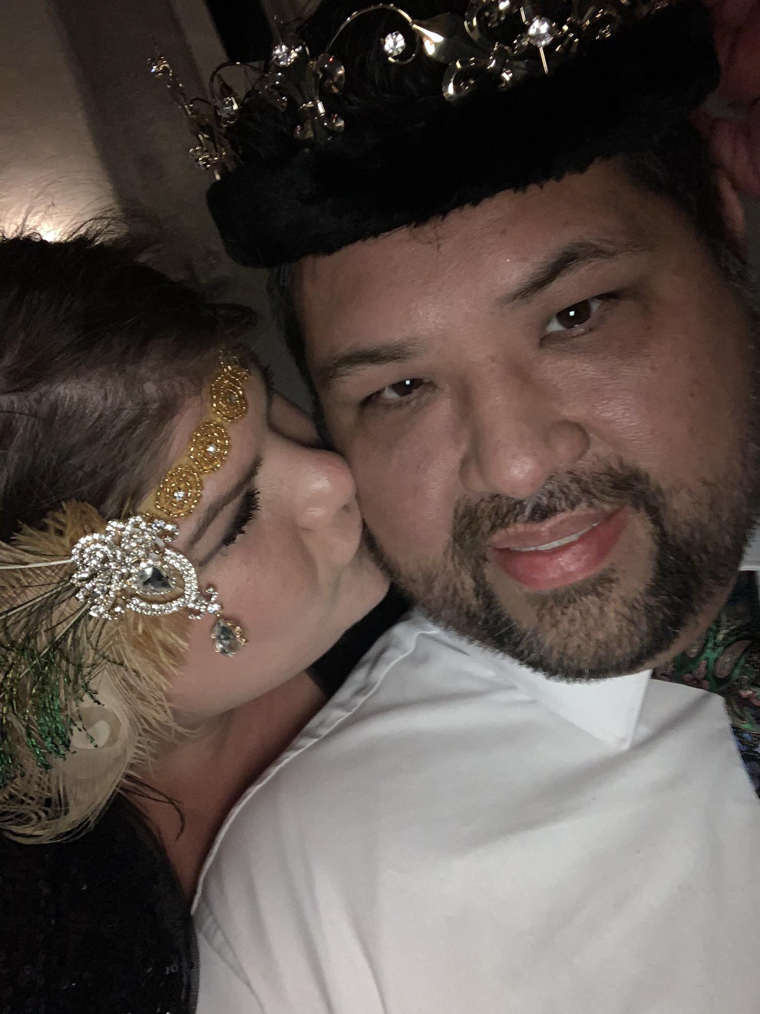 My king and the 2021 Mardi Gras King of Savannah