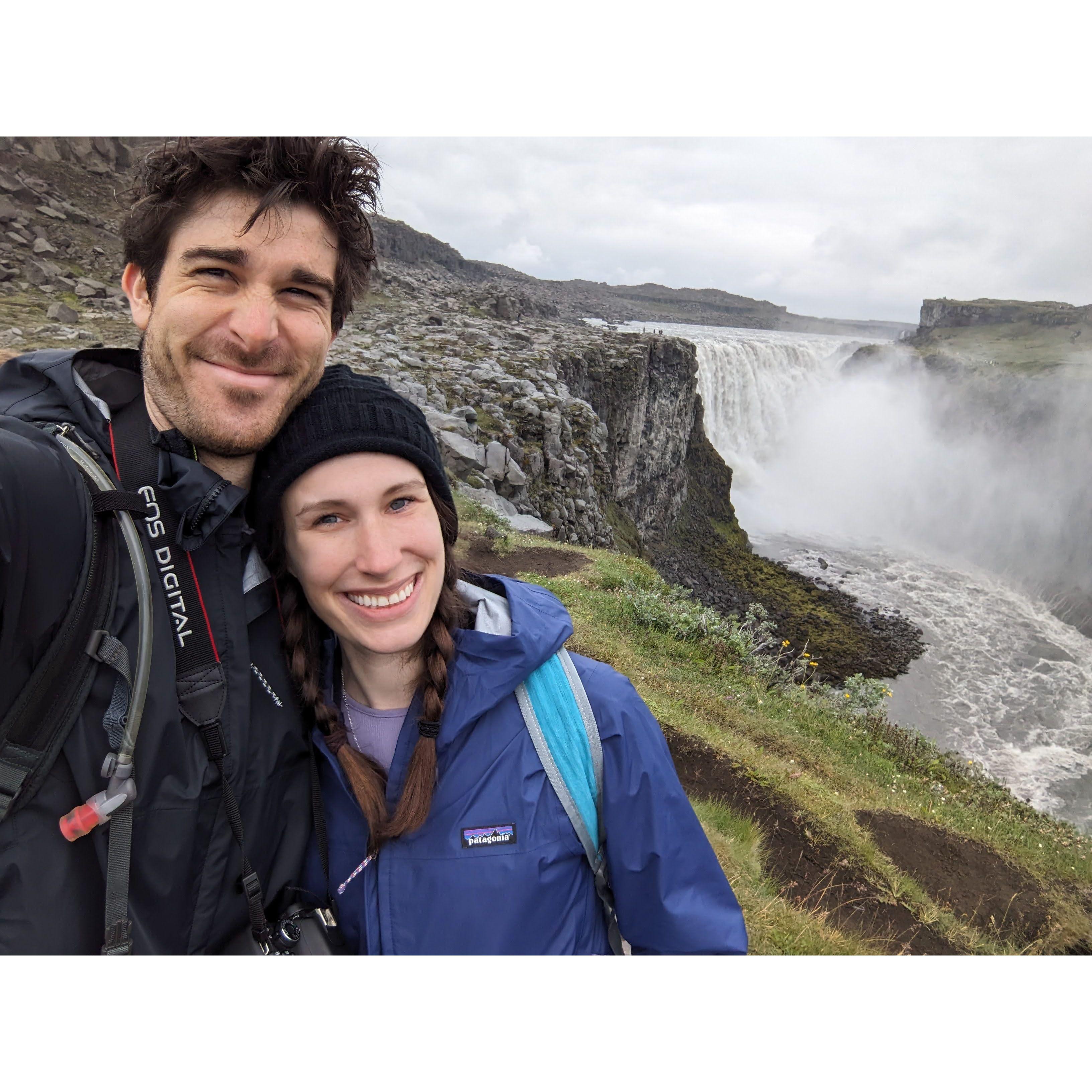 Dettifoss, the power, in Iceland for Jiji and Gulli's Wedding. Childhood enthusiasm and screaming ensued.