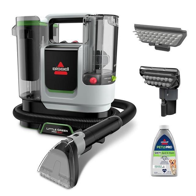 BISSELL Little Green ProHeat SmartMix, Portable Deep Cleaner, Self-Cleaning Tough Stain Tool and Specialized Pet Hair Removal Tool Included, 3935