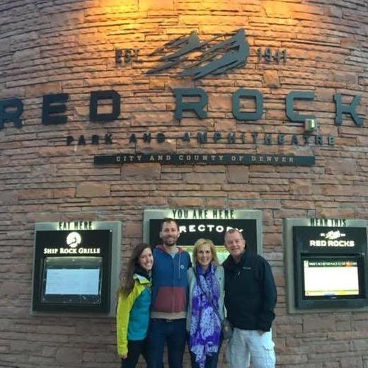 Prince tribute concert at Red Rocks with Matt's parents, Tim and Kathy!