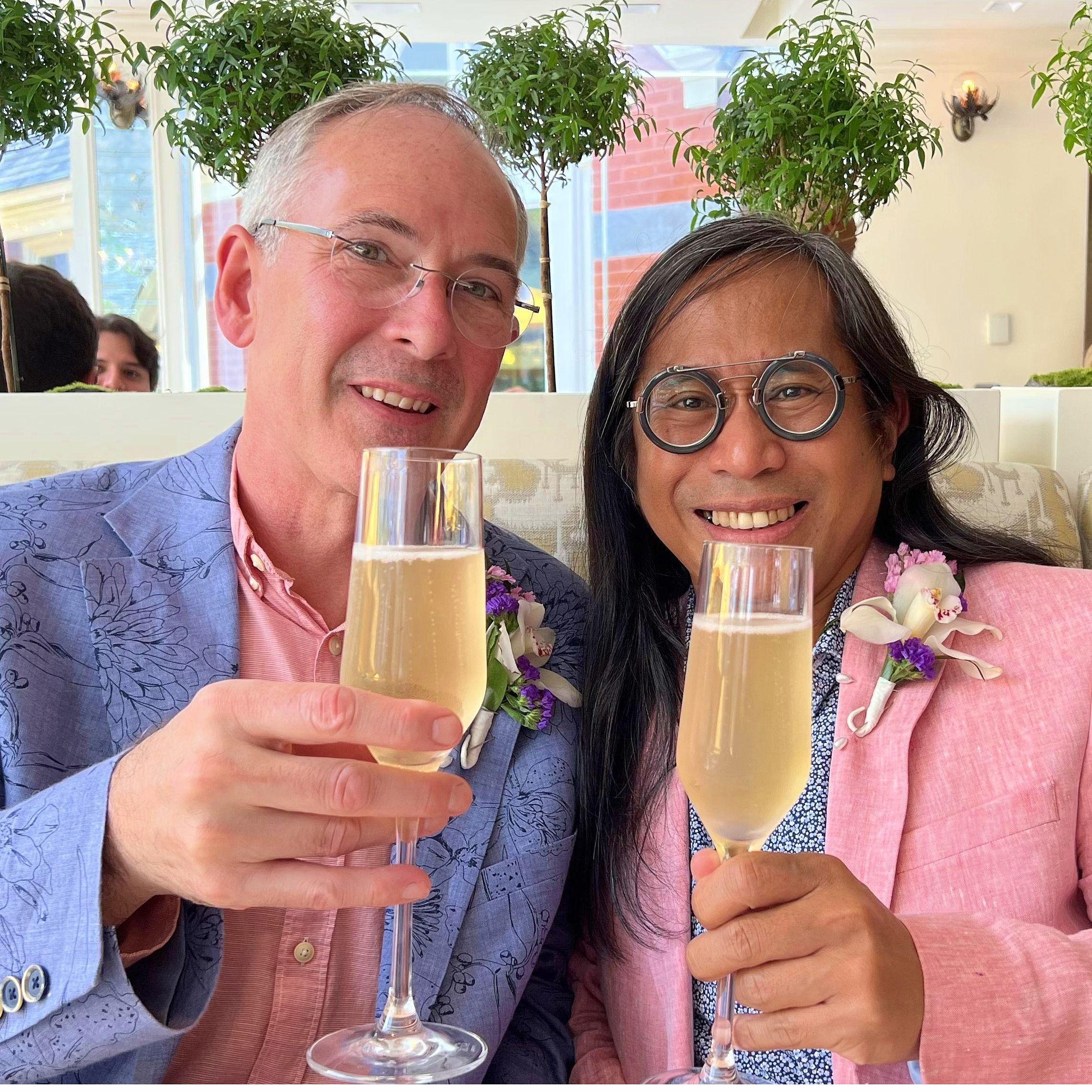 had our champagne at the Tavern by the Green where we had a our reception lunch