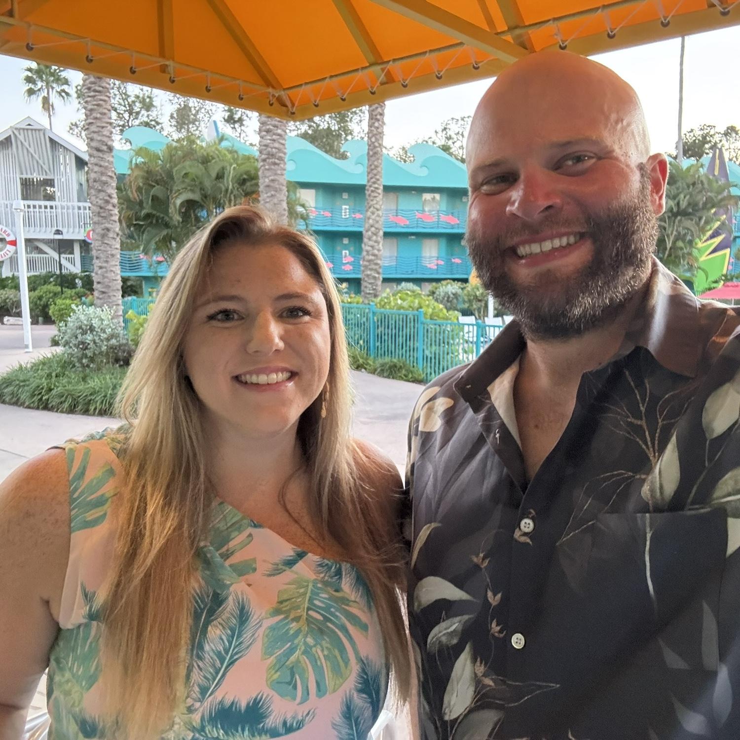 Enjoying a cocktail at All Star Sports before hitting Disney Springs for a Niko Moon concert at House of Blues!