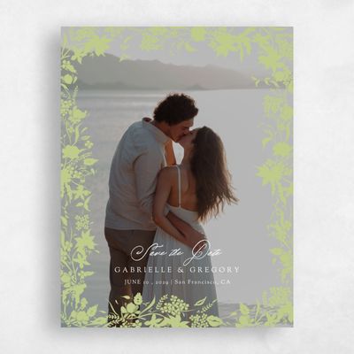Soft Moss, Green Wedding Save the Date - Erica Photo