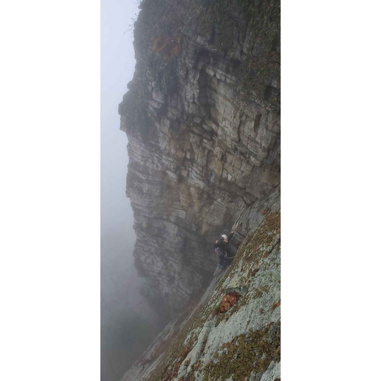 One last pitch on New Years Eve. It was so cold and wet that we retreated shortly after this picture was taken.